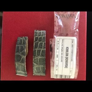 Cartier Gray Alligator Leather Strap